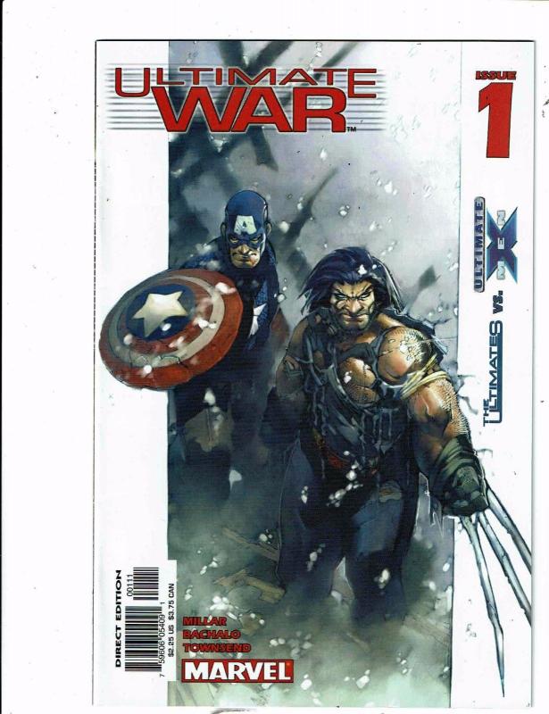 Lot of 4 Ultimate War Marvel Comic Books #1 2 3 4 BH51