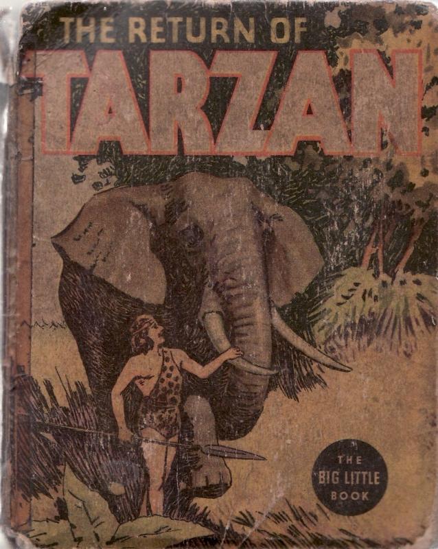 RETURN OF TARZAN-1936-BIG LITTLE BOOK-WHITMAN-#1102 FR/G