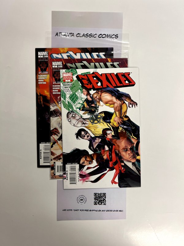 3 New Exiles Marvel Comic Books # 1 2 3 Avengers Defenders Thor Hulk  17 JS19