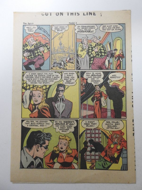 The Spirit #197 (1944) Newsprint Comic Insert Rare!