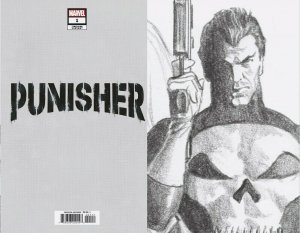 The Punisher (2022) #1 Alex Ross Timeless Sketch Virgin Variant 1:200 NM.