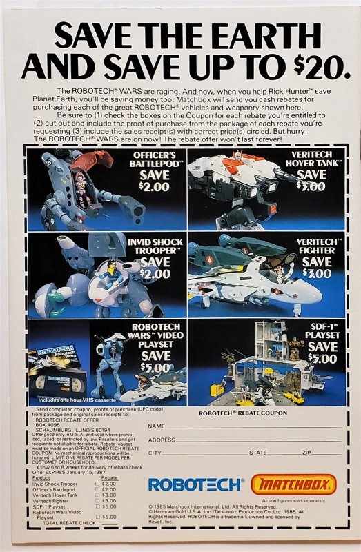 Robotech Masters #16 (May 1987, Comico) NM-