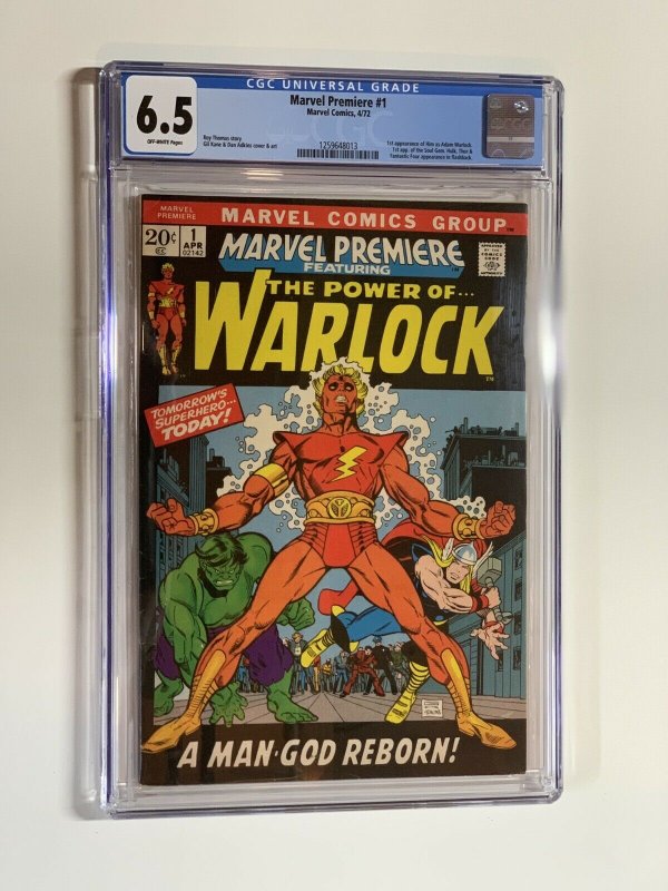 Marvel Premiere 1 Cgc 6.5 Ow Pages 