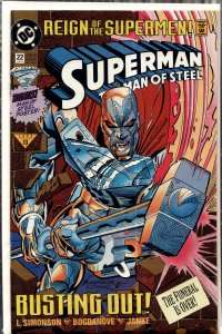 Superman: The Man of Steel #22 (1993) Steel [Key Issue]