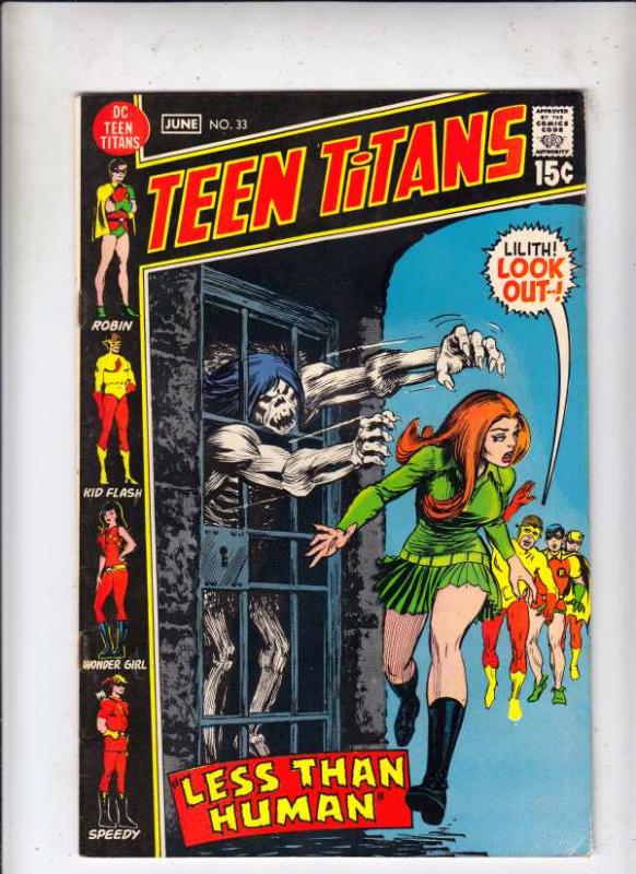 Teen Titans, The #33 (Jun-71) VF High-Grade Kid Flash, Robin, Wonder Girl, Sp...