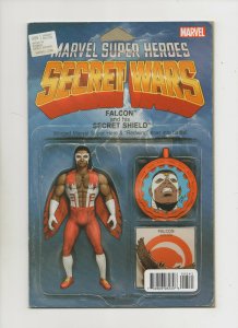 Secret Wars #5 - Falcon Action Figure Variant - (Grade 9.2) 2015