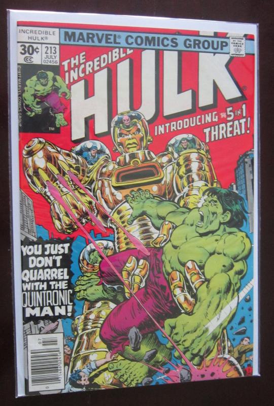 Incredible Hulk (1977 1st Series) #213, 7.0