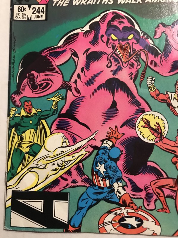 The Avengers #244 : Marvel 6/84 FN; Scarlet Witch