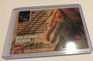 WOLVERINE VS, SAURON #146 card : ‘94 Fleer Ultra X-men NM/M Great Battles