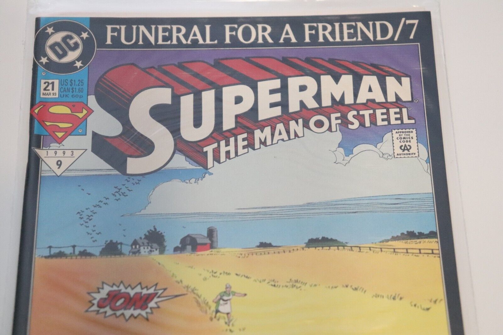 Superman The Man of Steel Funeral For A Friend/7 21 Comic Books