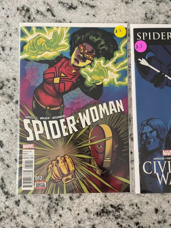 Lot Of 2 Spider-Woman Marvel Comic Books # 11 12 NM 1st Prints Avengers 5 J806