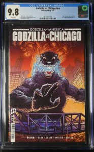 GODZILLA VS CHICAGO #1 IDW COMICS 2024 RYAN BROWN CGC 9.8 NM