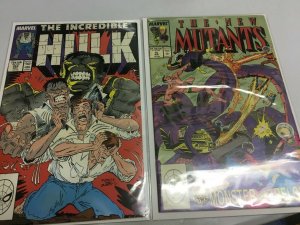 Hulk #353 and New Mutants #76 Marvel comic lot