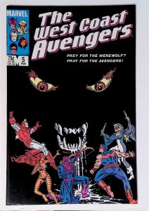West Coast Avengers #5 (Feb 1986, Marvel) 7.0 FN/VF