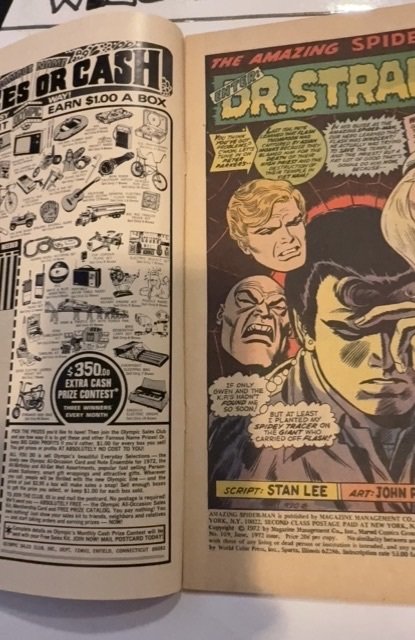 The Amazing Spider-Man #109 (1972) enter Dr Strange