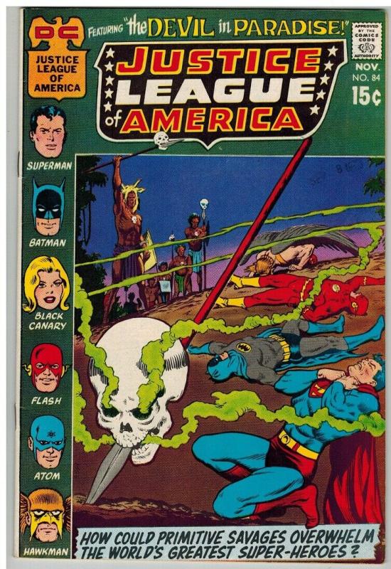 JUSTICE LEAGUE OF AMERICA 84 F-VF Nov. 1970