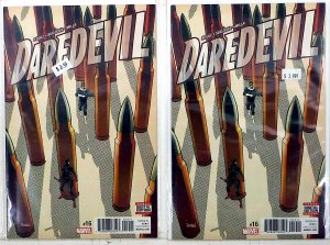 Daredevil Lot of 2 #16 x2 (2017) Marvel Comics 1st Print Comic Books