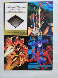 Promo Uncut sheet - Marvel Universe 1961-1993  Inaugural Edition (Flair 94)
