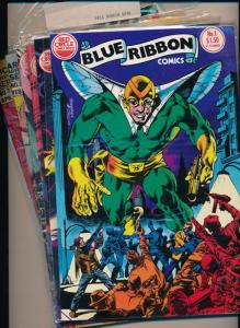  LOT OF 6!! BLUE RIBBONS COMICS #1-5, #7  FINE/VERY FINE (PF48) 