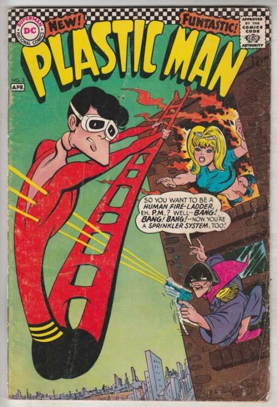 Plastic Man #3 (Apr-67) FN Mid-Grade Plastic Man