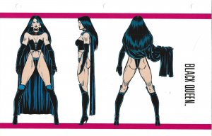 Official Handbook of the Marvel Universe Sheet- Black Queen