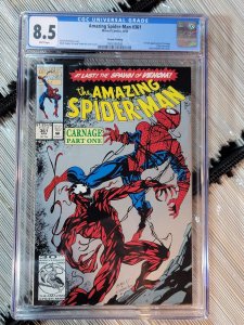 CGC 8.5 The Amazing Spider-man #361 Comic Book 1992 1st Appearance of Carnage