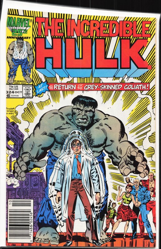 The Incredible Hulk #324 Newsstand Edition (1986) Hulk