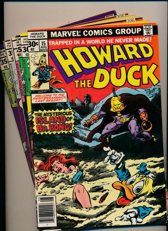 MARVEL LOT of 6-HOWARD THE DUCK #15-16,18,20-22 1976/'77 GOOD/VERY GOOD (PJ88) 