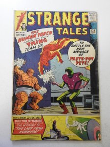 Strange Tales #124 (1964) FN Condition! rust on top staple, small tape pull fc