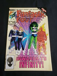 FANTASTIC FOUR ISSUE #282 (HIGH) JOHN BYRNE, SECRET WARS INWARD TO INFINITY 1985