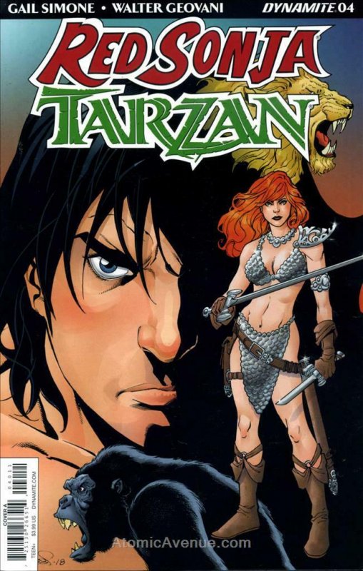 Red Sonja/Tarzan #4A FN; Dynamite | save on shipping - details inside