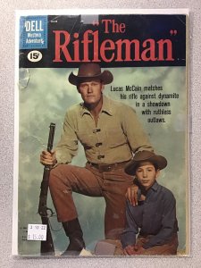 The Rifleman #7 (1961) Bat Masterson, Lone Ranger, 3 Book Lot, Great Readers.