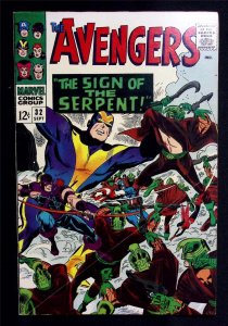 AVENGERS #32 Sept 1966 1st Bill FosterSign of the SerpentScarlet Witch Hawkeye