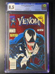 VENOM: Lethal Protector #1 CGC 8.5 Newsstand WHITE Pages New Slab Bagley