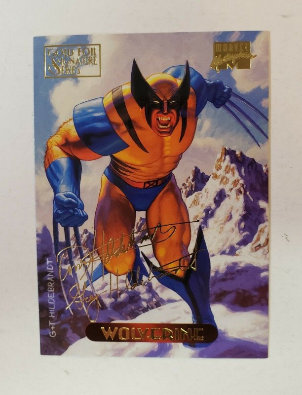 1994 Fleer Marvel Masterpieces Gold Foil Signature Series Wolverine #137