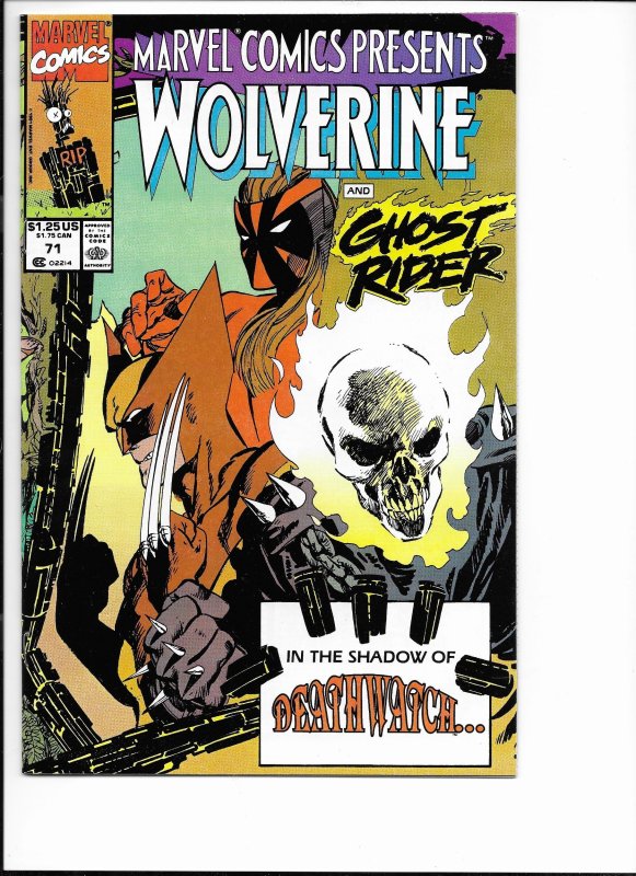 Marvel Comics Presents #71 Newsstand Edition (1991)