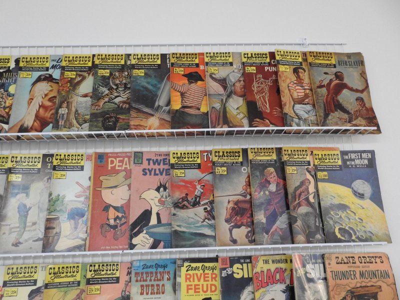 Huge Lot 105 low grade reader Comics W/ Classics Illustrated, Westerns, +More!