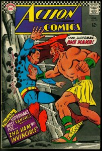 ACTION COMICS #351 1967-SUPERMAN BATTLE COVER-SUPERGIRL VG