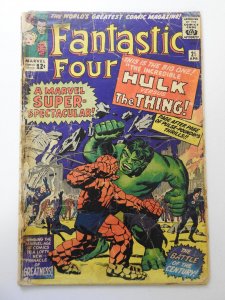 Fantastic Four #25 (1964) FR Condition Cover detached, 1/2 in spine split