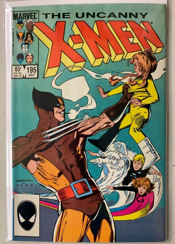 Uncanny X-Men #195 Direct Marvel 1st Series (8.0 VF) (1985)