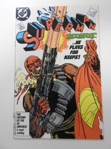 Superman #4 (1987) 1st Appearance of Bloodsport! NM- Condition!