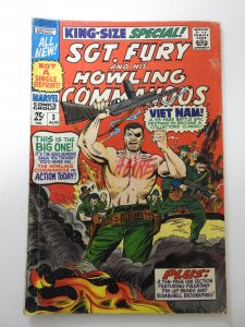 Sgt. Fury Annual #3 (1967) VG- Condition ink fc