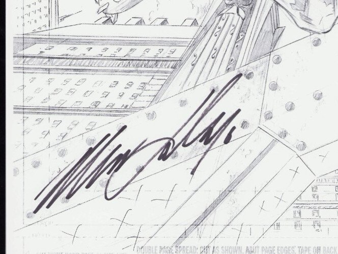 NIGHTWING #97 page Interiors photocopy 11 x 17 print SIGNED