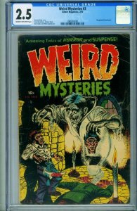 WEIRD MYSTERIES #3 CGC 2.5 1953-PRE-CODE HORROR-decapitation-1968303006