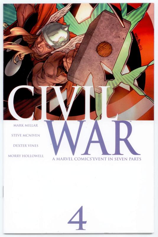 Civil War complete 1st Print set 1 2 3 4 5 6 7 movie Spider-man 9.6 - 9.8  NM/MT