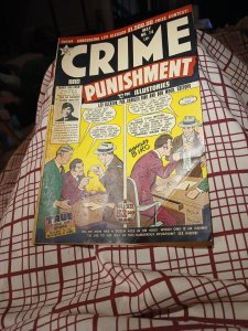 Crime and Punishment #13 Lev Gleason 1949 Biro cover Mary Sullivan Golden-Age