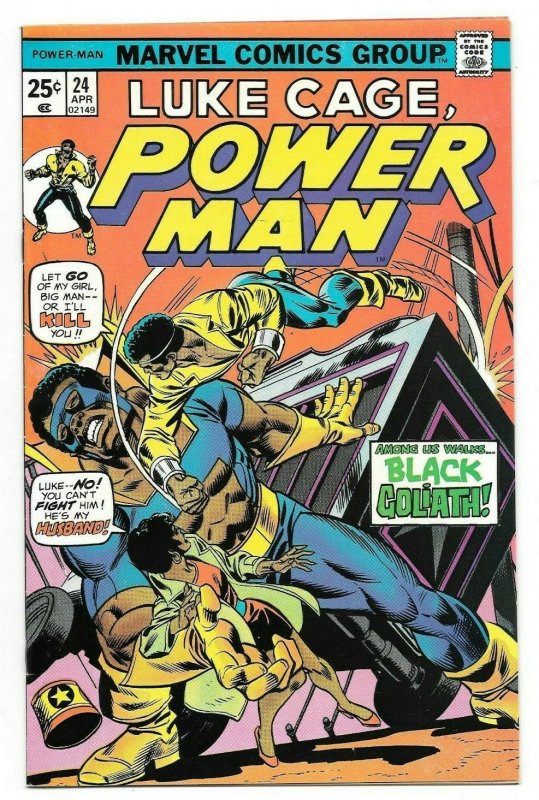 Power Man #24 VF+ Key Issue Intro. Black Goliath Marvel Comic Luke Cage 1975