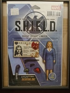 Marvel Comics AGENT CARTER SHIELD 50TH ANNIVERSARY 1 Action Figure Variant Nw64