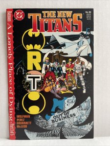 New Titans #60 Batman A Lonely Place Of Dying Part 2