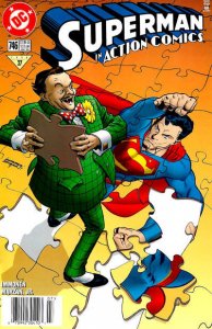 Action Comics #746 (Newsstand) FN ; DC | Superman Puzzle Cover